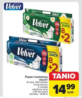 Velvet Camomile & Aloe Papier toaletowy 10 rolek niska cena