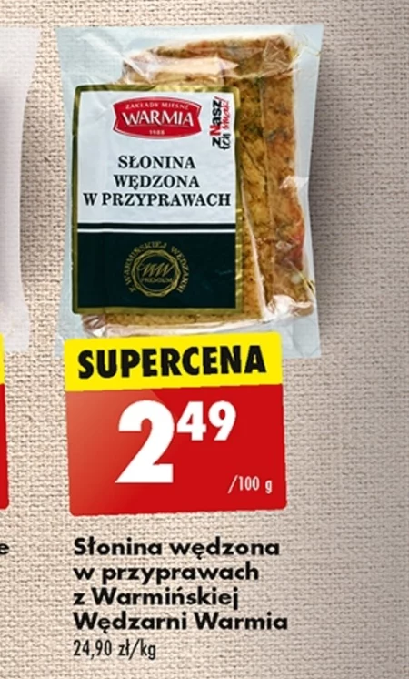 Słonina wędzona Warmia