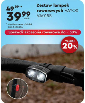 Zestaw lampek rowerowych Vayox niska cena