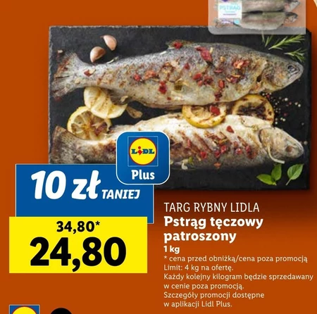 Pstrąg tęczowy Targ rybny Lidla