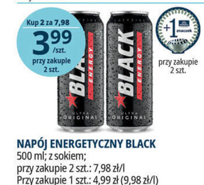 Black Energy Ultra Original Gazowany napój energetyzujący 500 ml niska cena