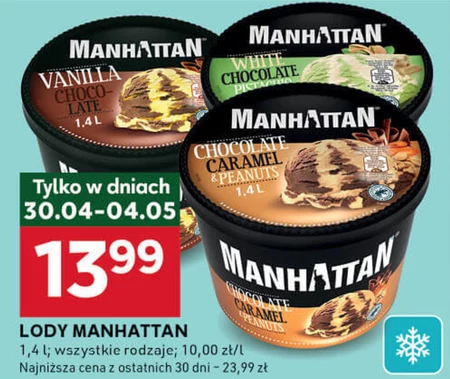 Manhattan Lody z serkiem twarogowym i lody pomarańczowe 1400 ml