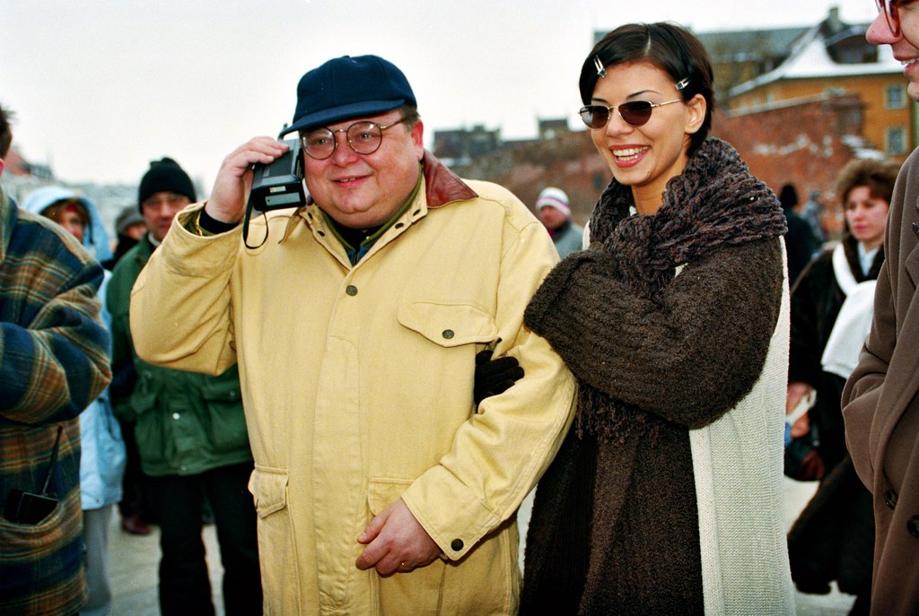 Wojciech Mann i Edyta Górniak w 1994 r.