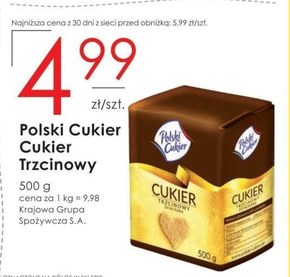 Polski Cukier Cukier brązowy trzcinowy Demerara w stickach 500 g (100 sztuk) niska cena