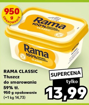 Rama Classic Tłuszcz do smarowania 950 g niska cena