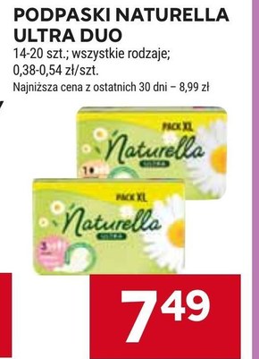 Naturella Ultra Normal Size 1 Podpaski ze skrzydełkami x20 niska cena