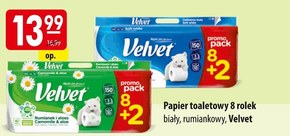 Velvet Delikatnie Biały Papier toaletowy 8 rolek niska cena