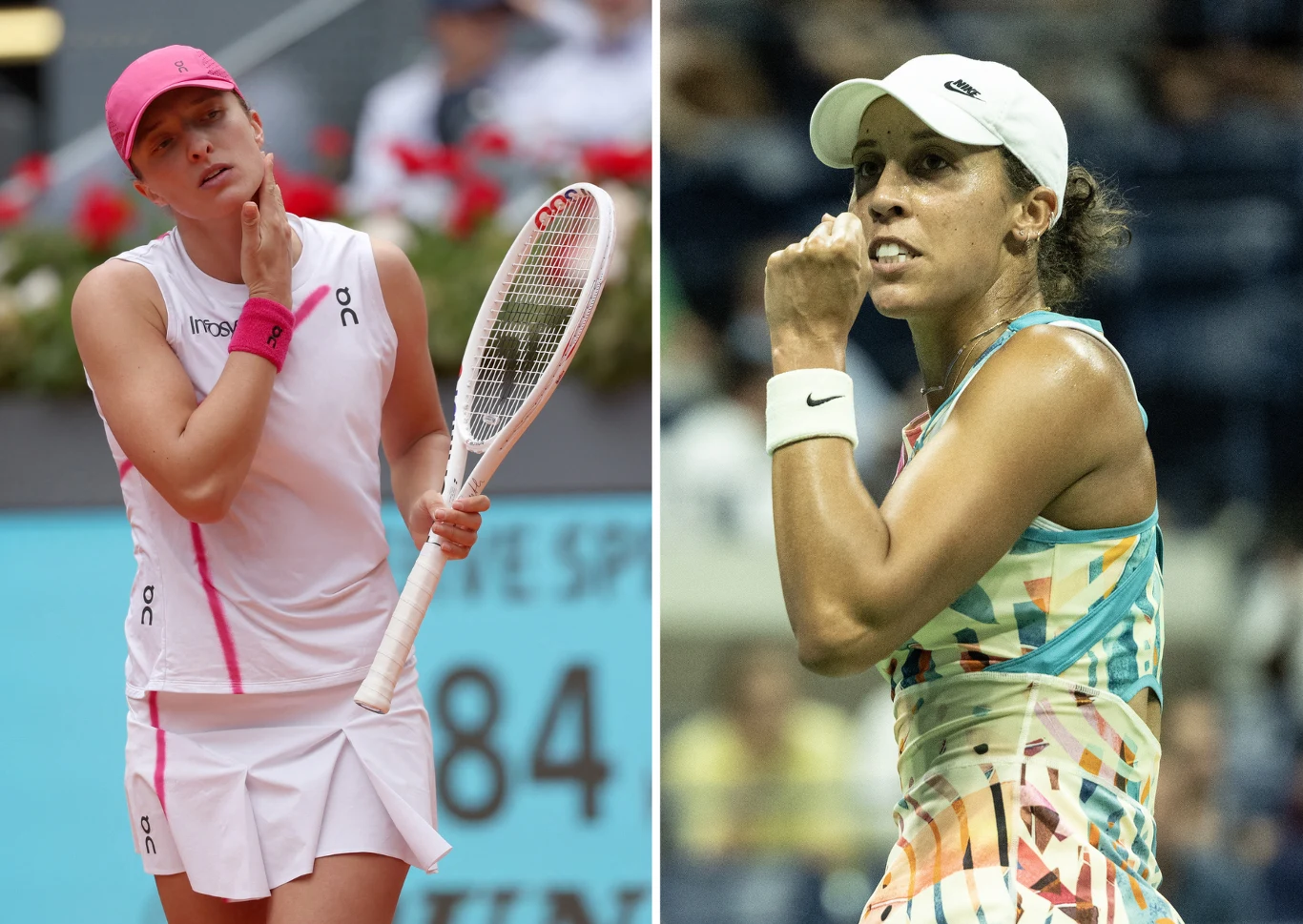 Iga Świątek i Madison Keys