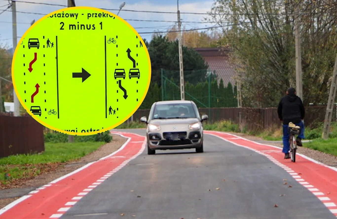 Pierwsza w Polsce droga "2-1". Fot: Roman Ptak - Burmistrz Miasta i Gminy Niepołomice Pierwsza w Polsce droga "2-1". Fot: Roman Ptak - Burmistrz Miasta i Gminy Niepołomice