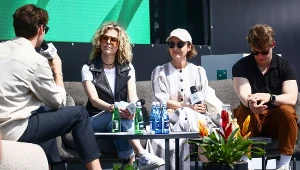 Gabriela Muskała i Magdalena Dwurzynska na festiwalu Mastercard OFF CAMERA