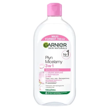 Garnier Skin Naturals Płyn micelarny 3w1 700 ml - 0