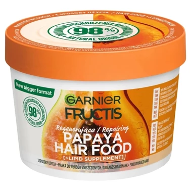 Garnier Fructis Papaya Hair Food Maska do włosów zniszczonych 400 ml - 1