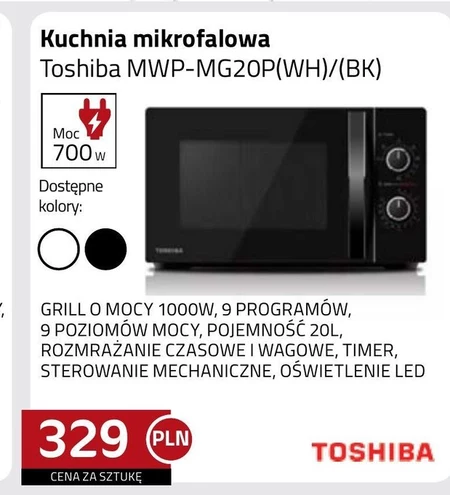 Kuchenka mikrofalowa Toshiba