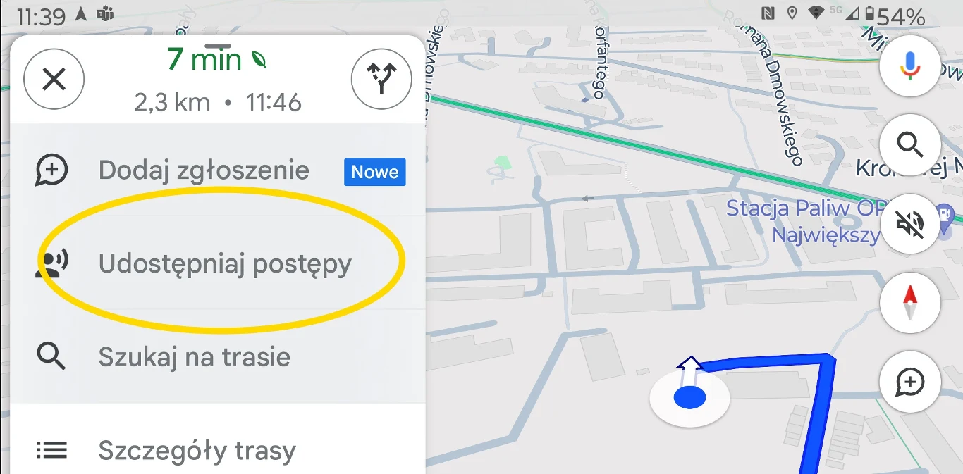 Gdzie znajdziemy funkcję "Udostępniaj postępy"?