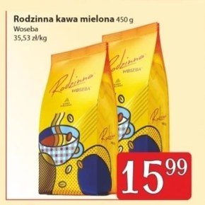 Woseba Rodzinna Kawa mielona 450 g niska cena