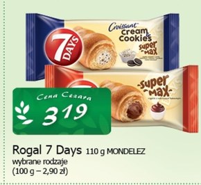 7 Days Super Max Rogalik z nadzieniem kakaowym 110 g niska cena