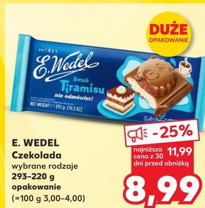 E. Wedel Czekolada mleczna o smaku tiramisu 293 g  niska cena