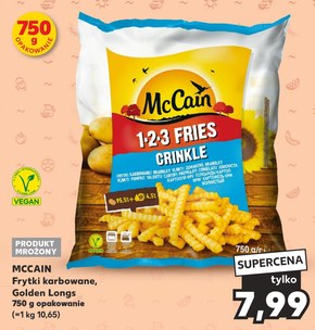 McCain 1.2.3 Fries Crinkle Frytki karbowane 750 g niska cena