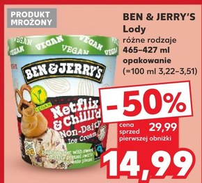 Ben & Jerry's Peanut Butter & Cookies Wegańskie lody 465 ml niska cena