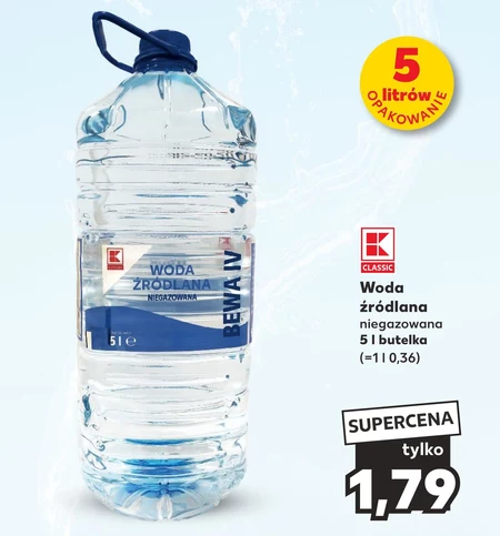 Woda źródlana K-Classic
