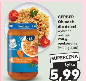 Gerber Risotto z indykiem i warzywami dla dzieci po 12. miesiącu 250 g niska cena