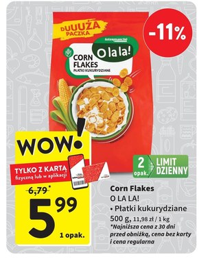 Nestlé Corn Flakes Chrupiące płatki kukurydziane 500 g niska cena