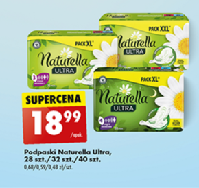 Naturella Ultra Normal Rozmiar 1 Podpaski ze skrzydełkami × 40 niska cena