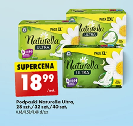Naturella Ultra Normal rozmiar 1 Podpaski ze skrzydełkami, × 40