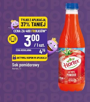 Hortex Sok 100 % pomidor 1 l niska cena