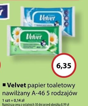 Papier toaletowy Velvet niska cena