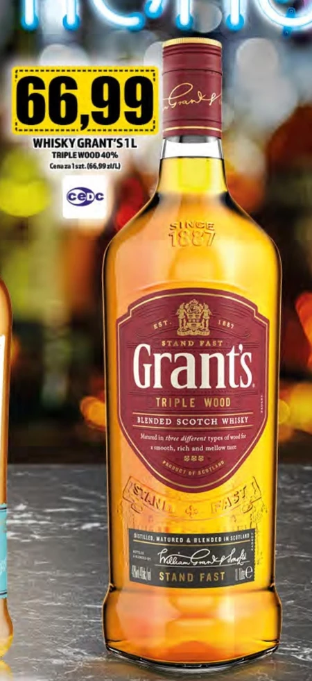 Grant's Triple Wood Scotch Whisky 1 l
