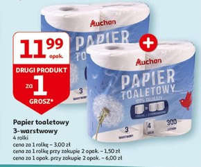 Papier toaletowy Auchan niska cena