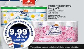 Foxy Jedwab Papier toaletowy 8 rolek niska cena