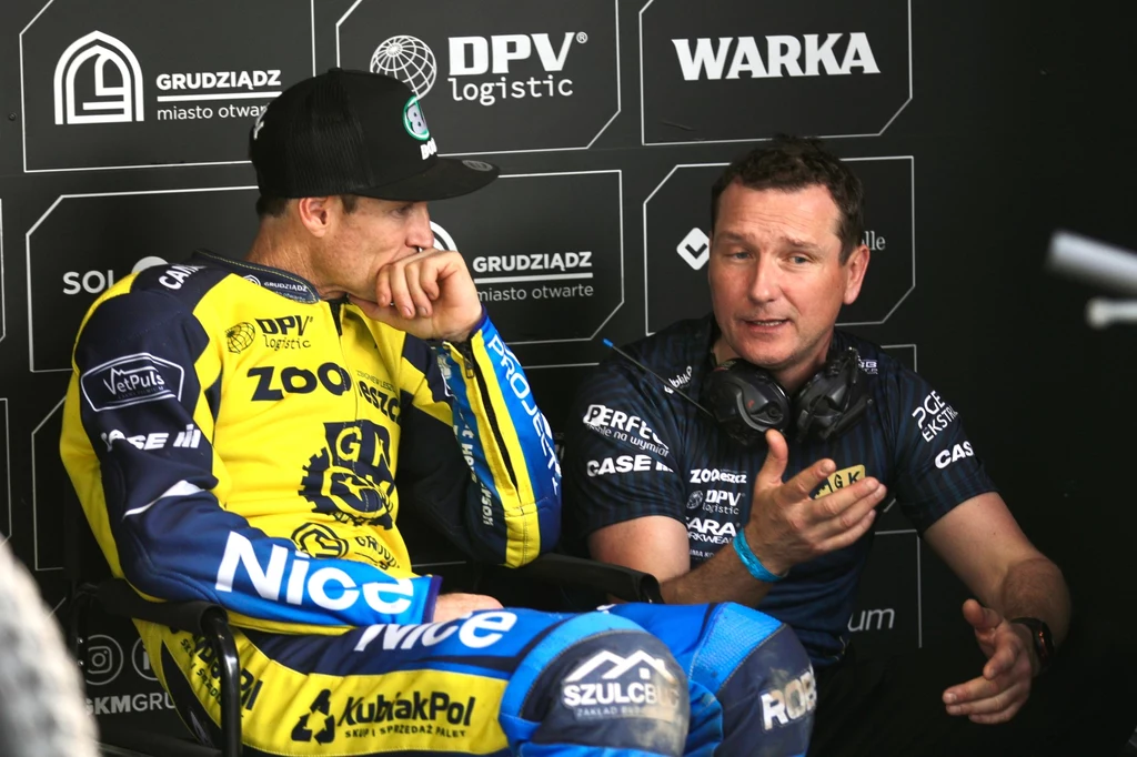 Jason Doyle z Krzysztofem Jabłońskim. Jason Doyle z Krzysztofem Jabłońskim.