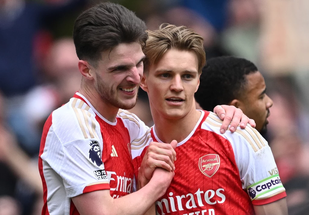 Declan Rice i Martin Odegaard Declan Rice i Martin Odegaard
