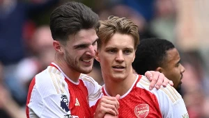 Declan Rice i Martin Odegaard