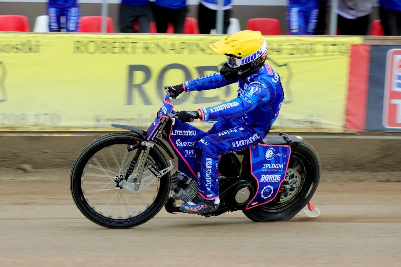 Luke Becker w barwach Orła Łódź.