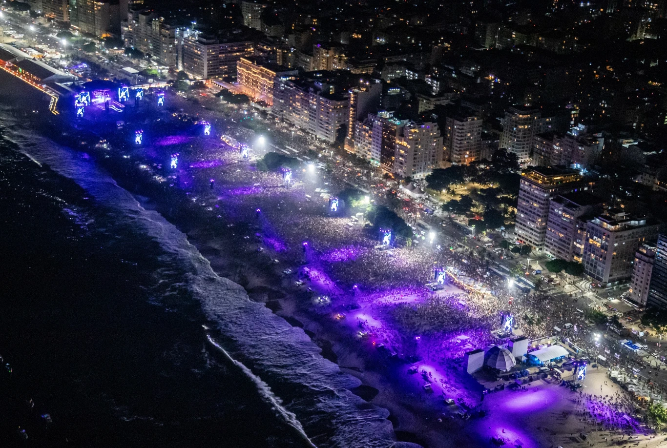 Koncert Madonny na plaży Copacabana