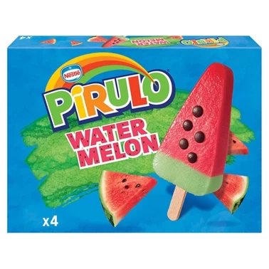 Pirulo Lody wodne o smaku arbuzowym i jabłkowym 292 ml (4 sztuki) - 0