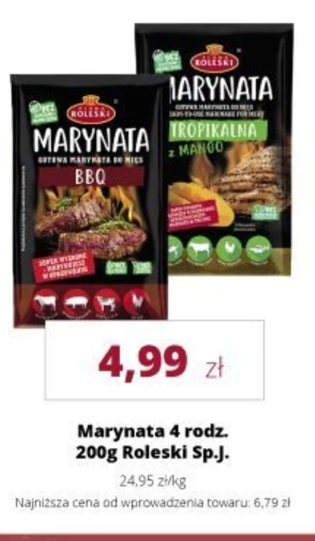 Firma Roleski Gotowa marynata do mięs BBQ 200 g