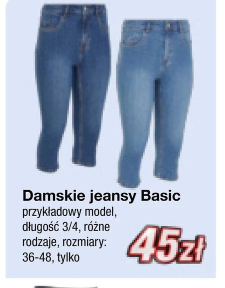 Jeansy damskie Basic