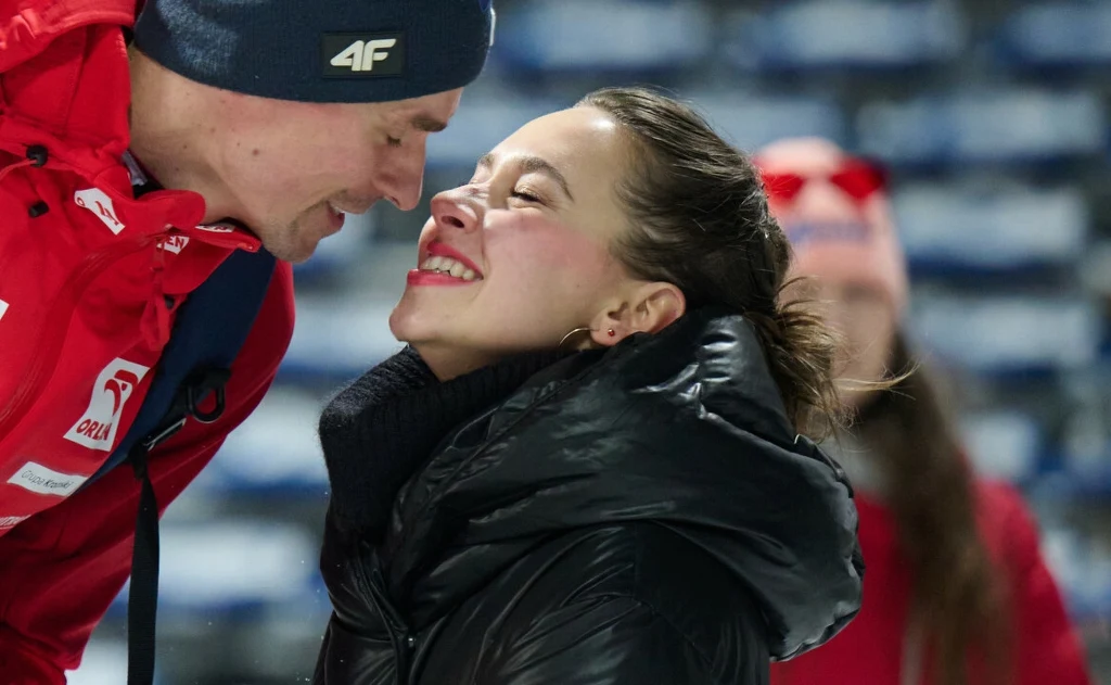 Piotr Żyła i Marcelina Ziętek