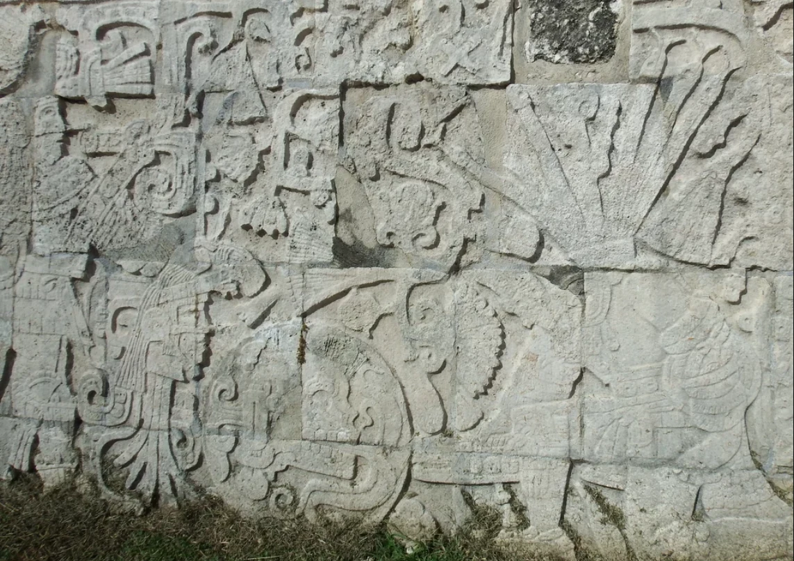Płaskorzeźby z Chichen Itza pokazujące, że ścinano zwycięzców meczu