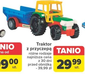 Traktor z przyczepą Nio niska cena