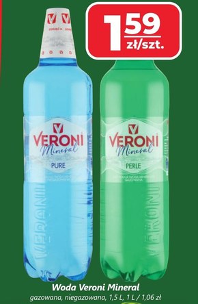 Veroni Mineral Pure Naturalna woda mineralna niegazowana 1,5 l niska cena