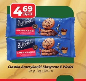 E. Wedel Amerykanki Kruche ciastka z kawałkami czekolady 125 g niska cena