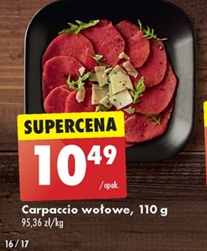 Carpaccio wołowe niska cena