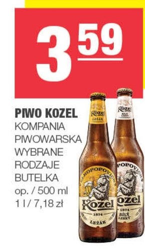 Kozel Ležák Piwo jasne 500 ml niska cena