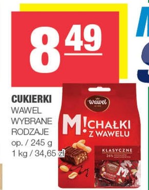 Wawel Michałki z Wawelu Cukierki w czekoladzie klasyczne 245 g niska cena