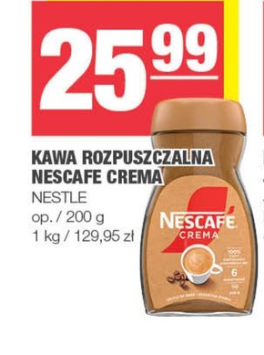 Nescafé Crema Kawa rozpuszczalna 200 g niska cena